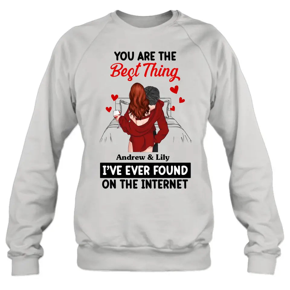 Personalized Couple Shirt/Hoodie - Gift Idea For Husband From Wife/Couple Gift/Valentine's Day - You Are The Best Thing