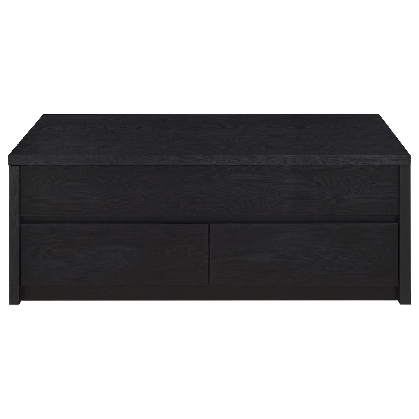 Canyon - Lift Top Table With Dual Drawers Storage Solution - Black