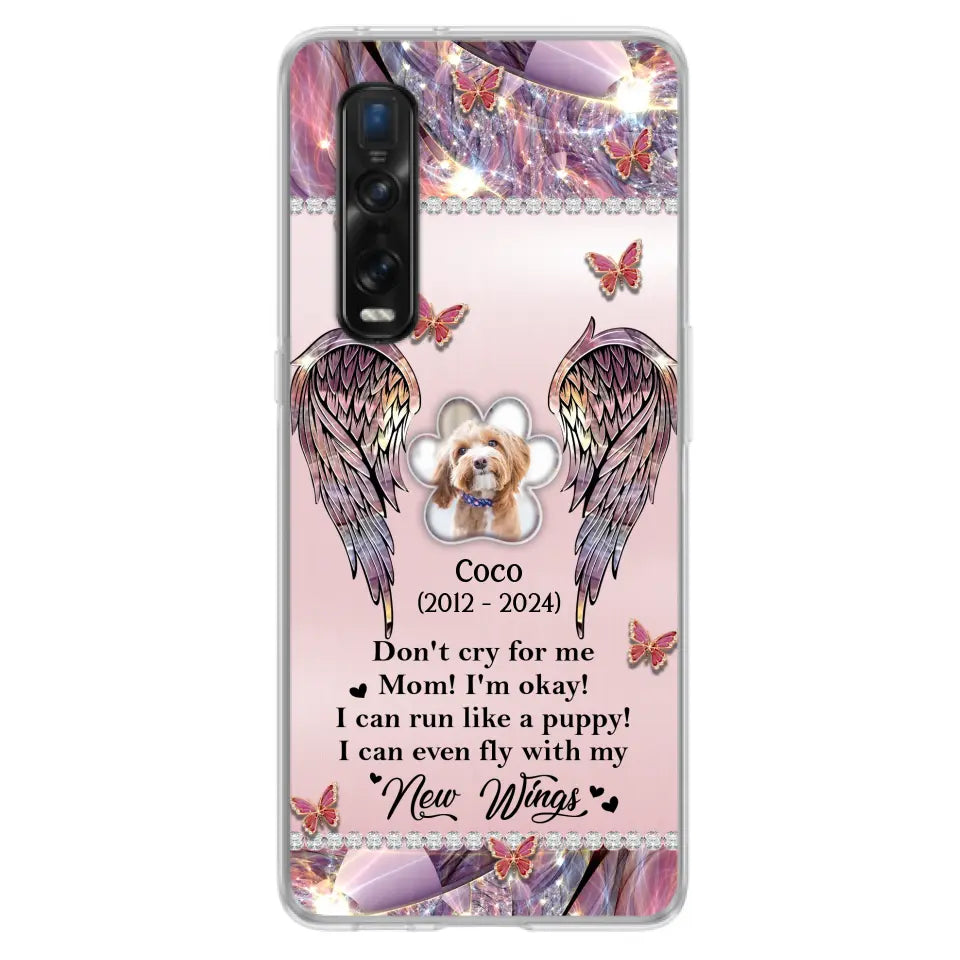 Personalized Memorial Phone Case - Upload Photo - Memorial Gift Idea For Dog Lover - Don't Cry For Me - Case For Oppo/Xiaomi/Huawei