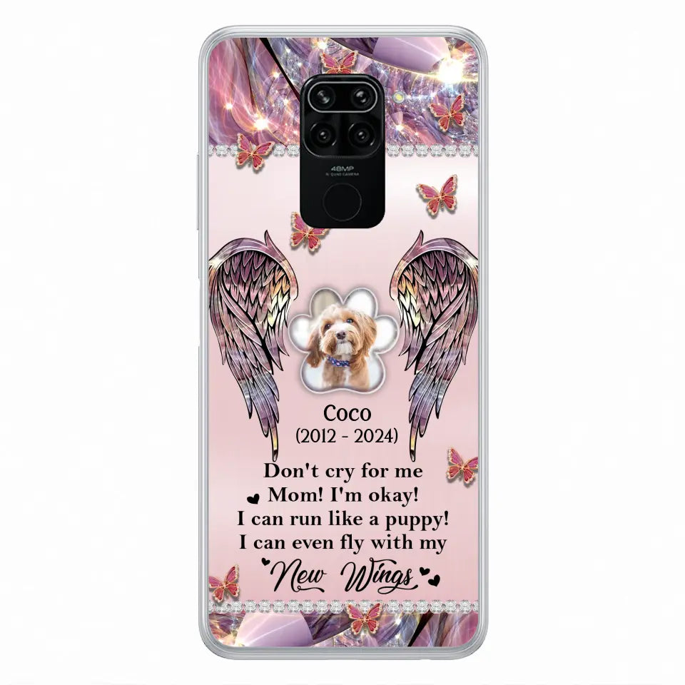 Personalized Memorial Phone Case - Upload Photo - Memorial Gift Idea For Dog Lover - Don't Cry For Me - Case For Oppo/Xiaomi/Huawei