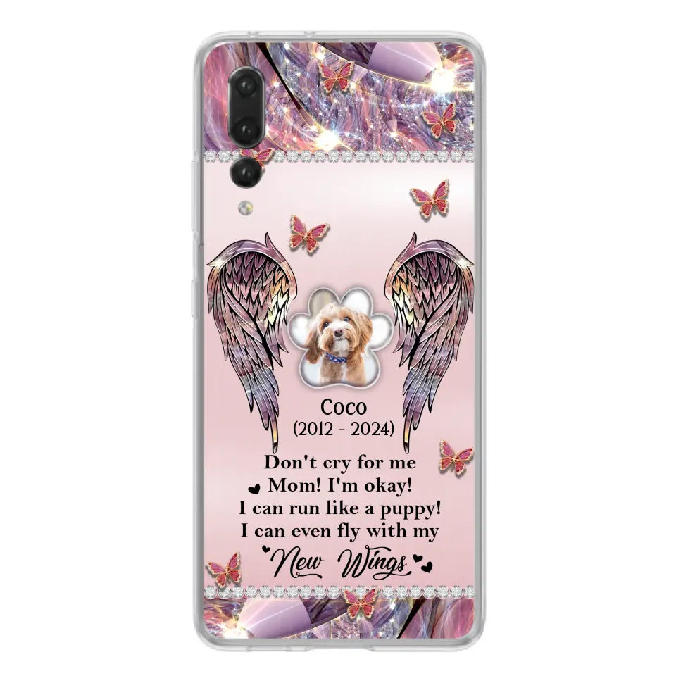 Personalized Memorial Phone Case - Upload Photo - Memorial Gift Idea For Dog Lover - Don't Cry For Me - Case For Oppo/Xiaomi/Huawei