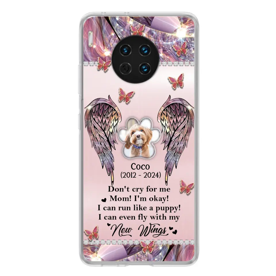 Personalized Memorial Phone Case - Upload Photo - Memorial Gift Idea For Dog Lover - Don't Cry For Me - Case For Oppo/Xiaomi/Huawei