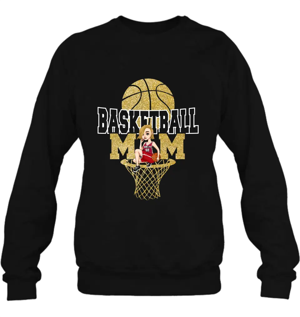 Personalized Basketball Mom Shirt/Hoodie - Gift Idea For Mom/Basketball Lover