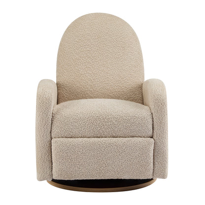 360 Swivel and Glider Recliner Chair - Almond
