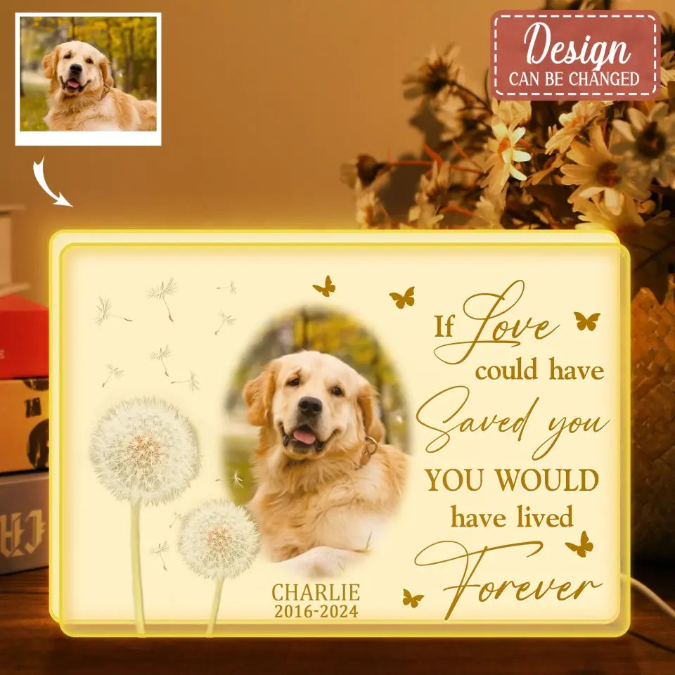 Personalized Memorial Photo Light Box - Upload Photo - Memorial Gift Idea For Family Member - Although You Cannot See Me I Am Always With You