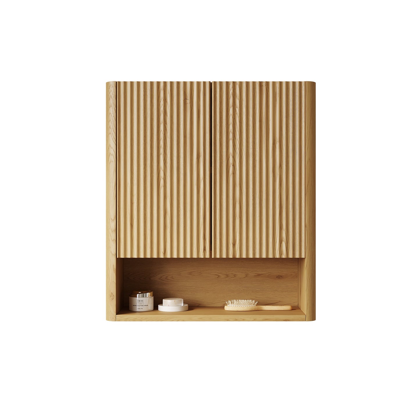 ZULA 26" Wall-Mounted Striped Bathroom Cabinet