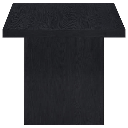 Max Square Engineered Laminate End Side Table Black