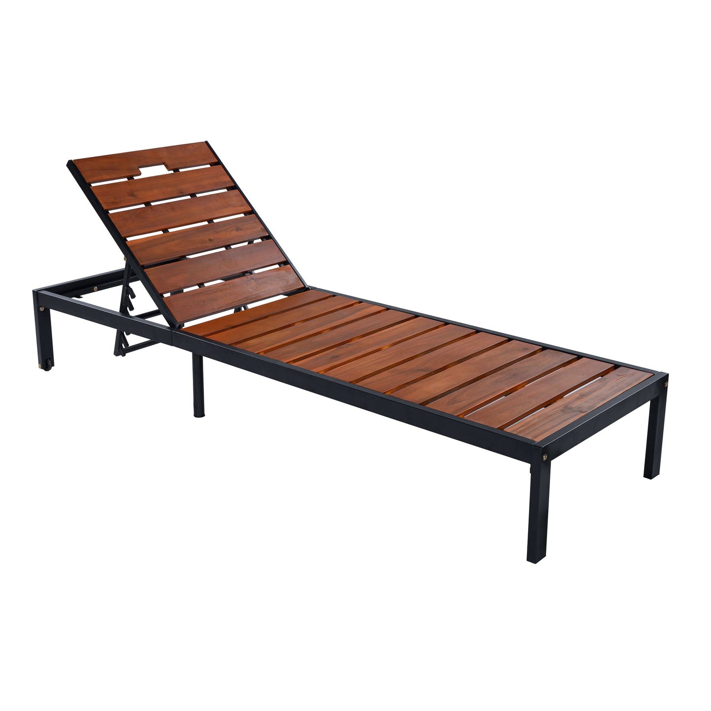 Outdoor Chaise With Adjustable Backrest