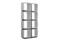 Contemporary 5-Tier White Bookshelf