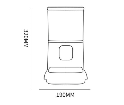 Pet Automatic Feeder Large Capacity Smart Voice Recorder APP Control Timer Feeding Cat Dog Food Dispenser With WiFi Pet Bo