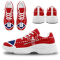 Personalized Patriotic Sneakers, Custom USA Flag Shoes, Veteran Shoes,FN020-23020199