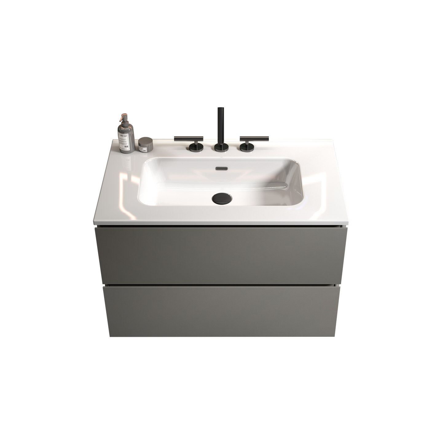 TIA 30" Wall Mount Space Grey Bathroom Vanity