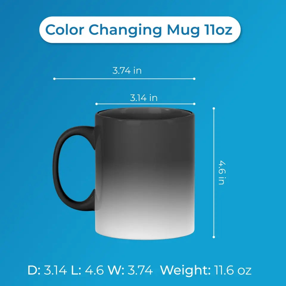 Personalized Funny Color Changing Beverage Mug - Up to 10 Children - Funny Gift Idea for Mother's Day/Father's Day