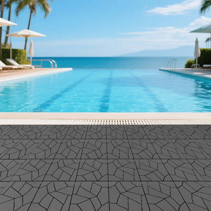 Stone Style 12" Patio Deck Tiles
