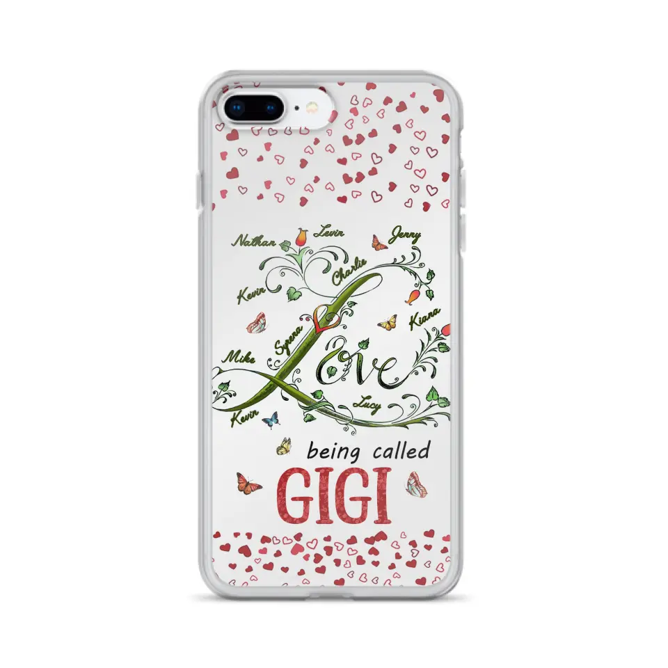Custom Personalized Grandma Phone Case - Upto 10 Kids - Mother's Day Gift Idea For Grandma - Love Being Called Grandma