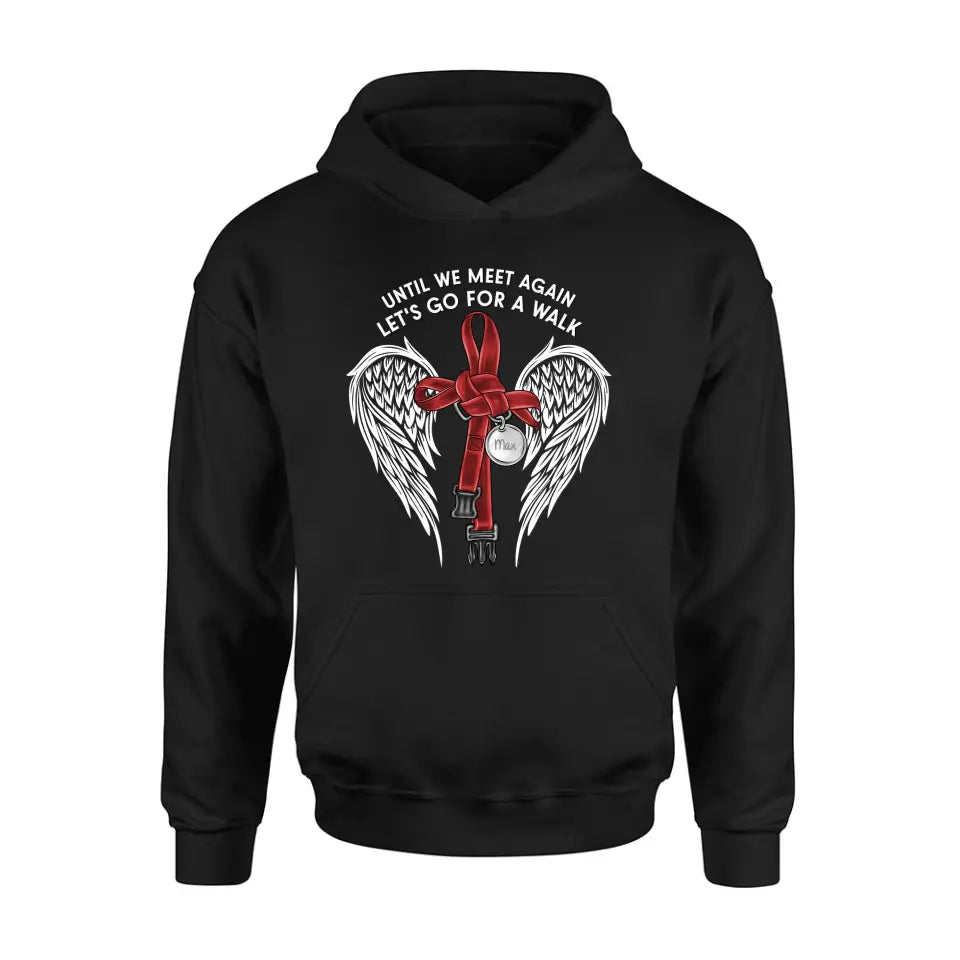 Personalized Memorial Dog Leash Shirt/Hoodie - Until We Meet Again Let's Go For A Walk - Memorial Gift Idea For Dog Owner