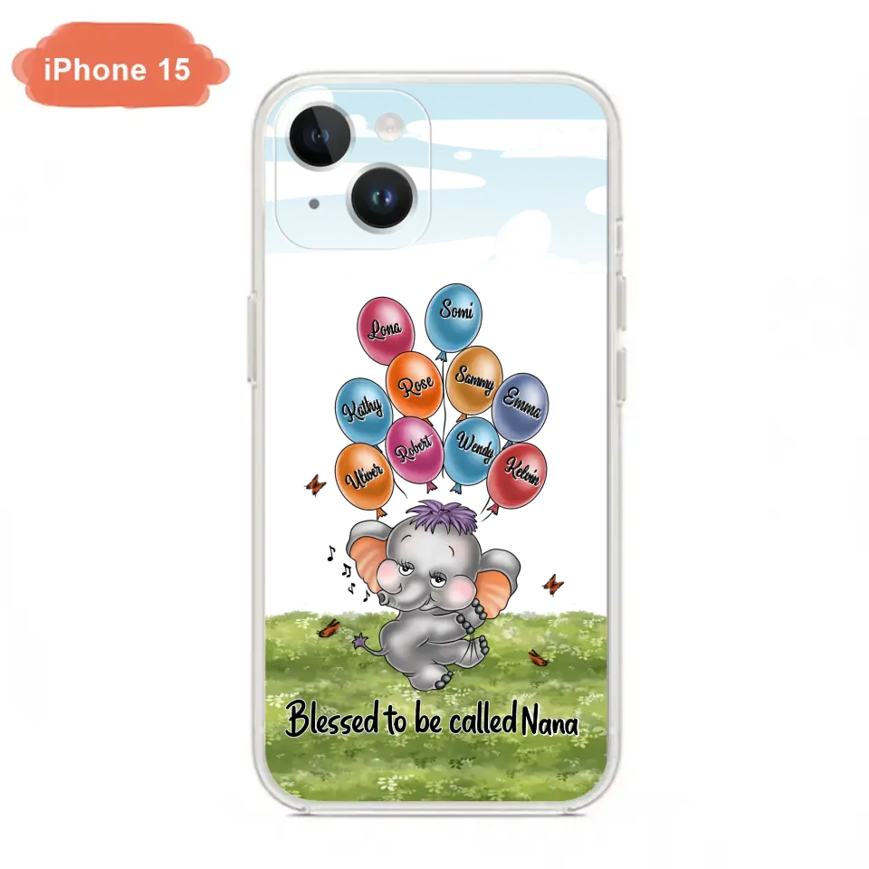 Personalized Grandma Phone Case - Up to 10 Kids - Gift Idea for Grandma/Mother's Day - Blessed To Be Called Nana
