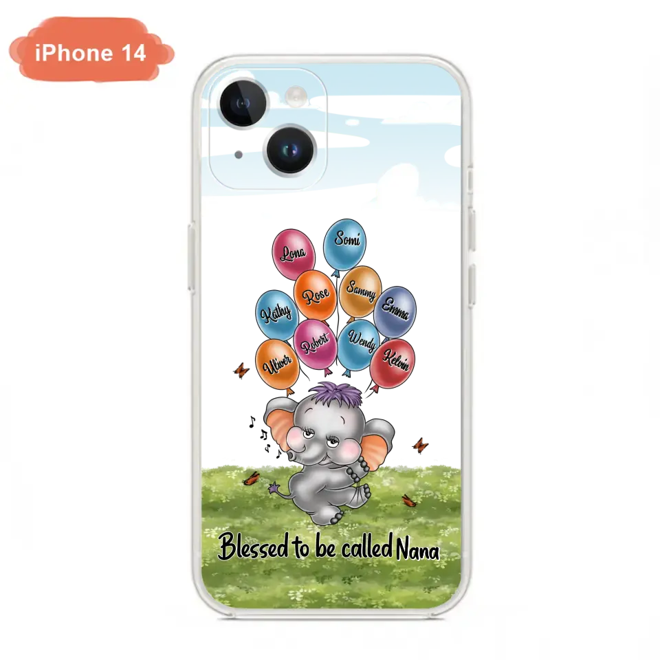 Personalized Grandma Phone Case - Up to 10 Kids - Gift Idea for Grandma/Mother's Day - Blessed To Be Called Nana