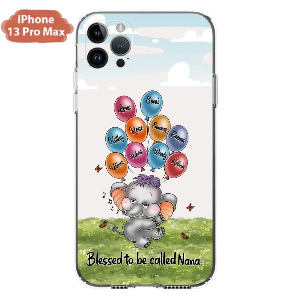 Personalized Grandma Phone Case - Up to 10 Kids - Gift Idea for Grandma/Mother's Day - Blessed To Be Called Nana