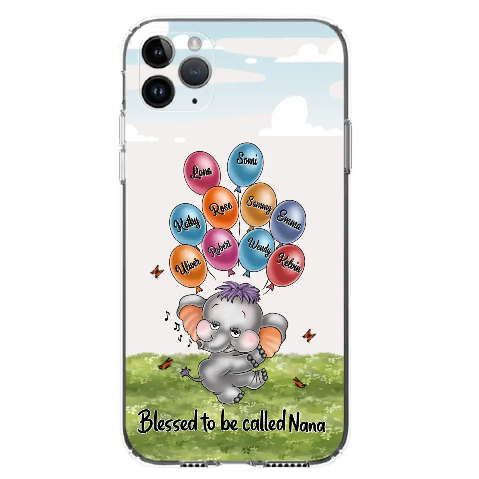 Personalized Grandma Phone Case - Up to 10 Kids - Gift Idea for Grandma/Mother's Day - Blessed To Be Called Nana