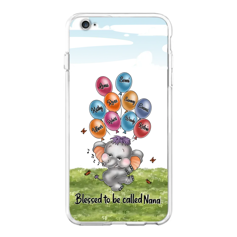 Personalized Grandma Phone Case - Up to 10 Kids - Gift Idea for Grandma/Mother's Day - Blessed To Be Called Nana