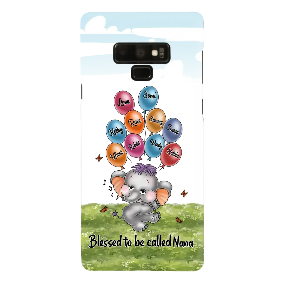 Personalized Grandma Phone Case - Up to 10 Kids - Gift Idea for Grandma/Mother's Day - Blessed To Be Called Nana