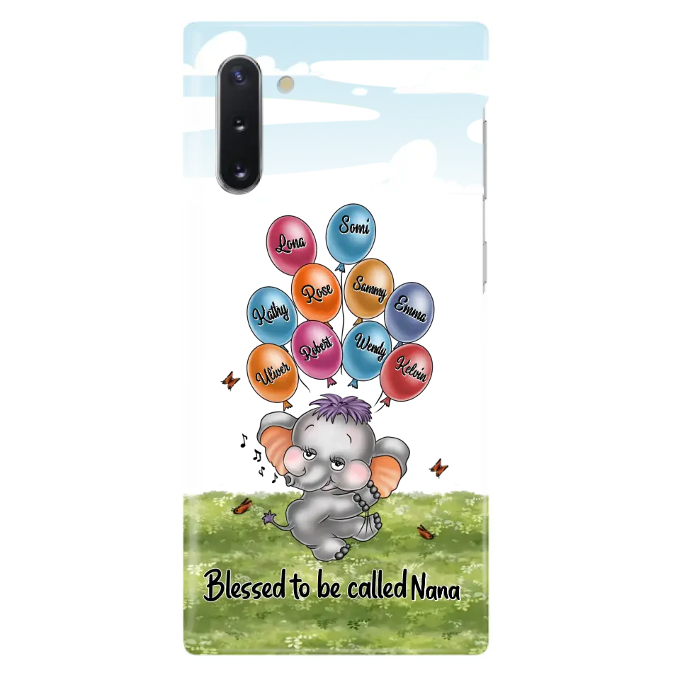 Personalized Grandma Phone Case - Up to 10 Kids - Gift Idea for Grandma/Mother's Day - Blessed To Be Called Nana