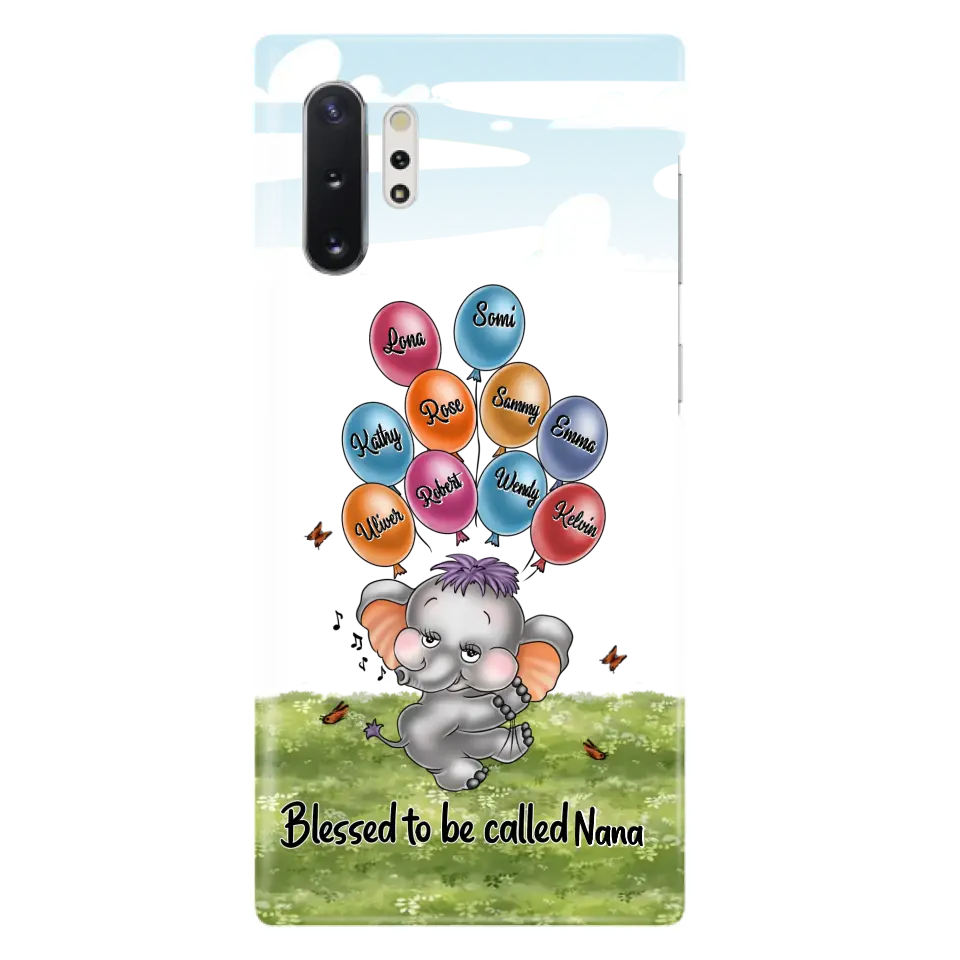Personalized Grandma Phone Case - Up to 10 Kids - Gift Idea for Grandma/Mother's Day - Blessed To Be Called Nana