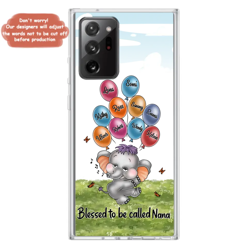 Personalized Grandma Phone Case - Up to 10 Kids - Gift Idea for Grandma/Mother's Day - Blessed To Be Called Nana