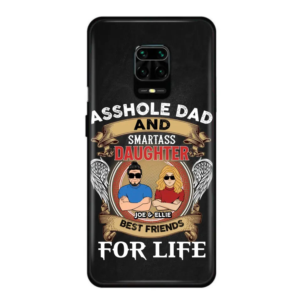 Personalized Dad/Mom And Daughter/Son Phone Case - Gift Idea For Father's Day/Mother's Day From Daughter/Son - Asshole Dad And Smartass Daughter - Cases For Oppo/Xiaomi/Huawei
