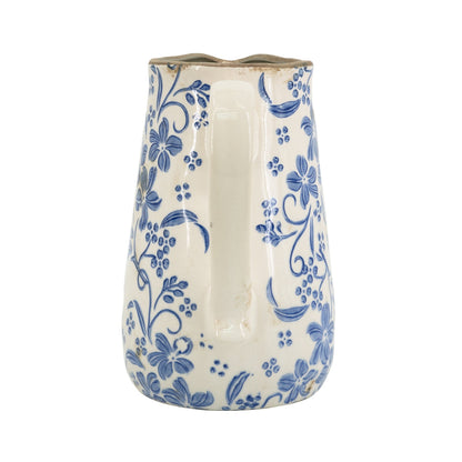 Ceramic Pitcher Vase With Handle