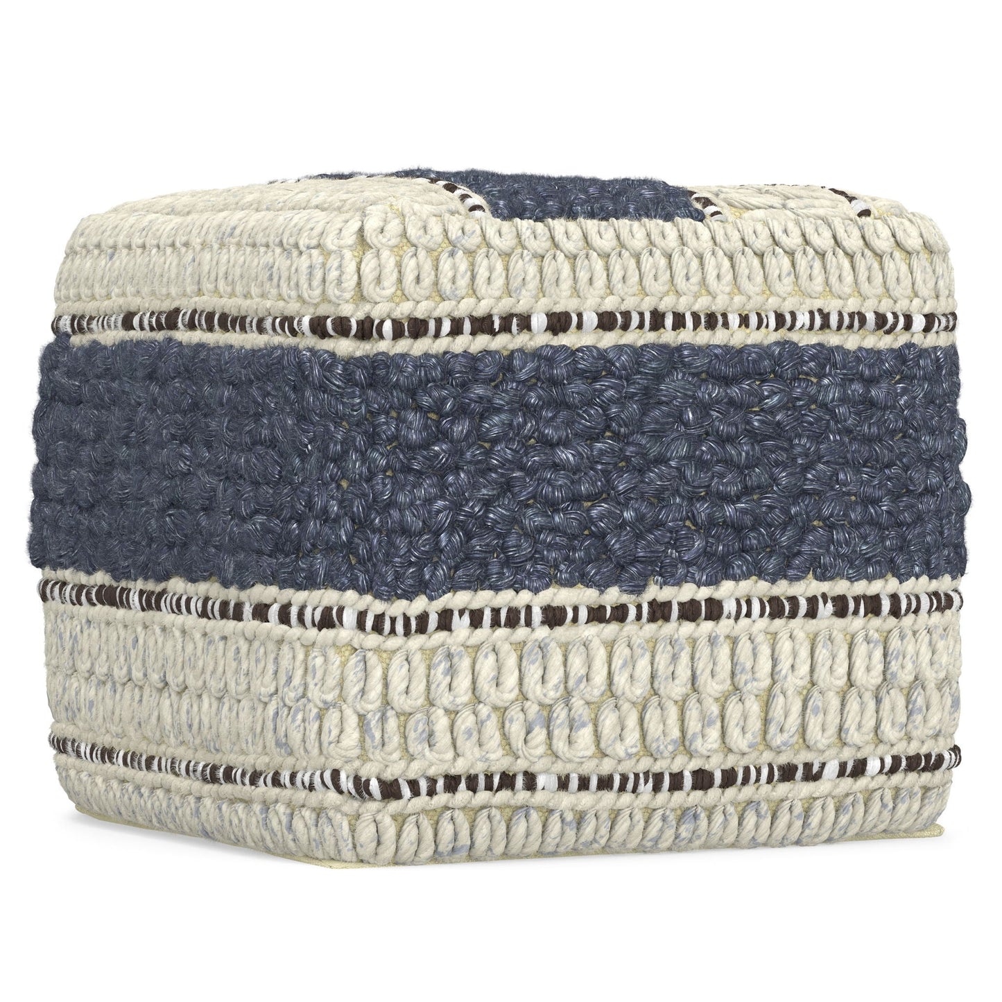 Grady - Handcrafted Square Pouf