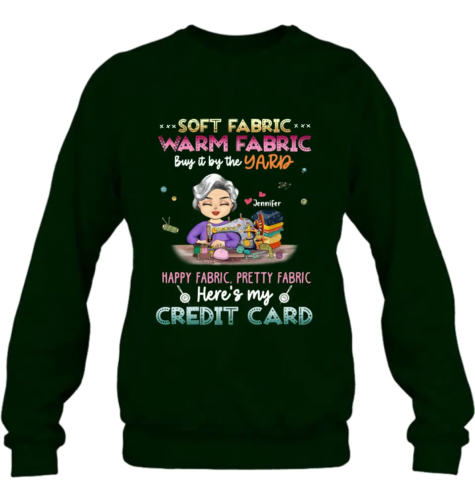 Personalized Sewing Shirt/Hoodie - Mother's Day Gift Idea for Mom/Grandma - Soft Fabric Warm Fabric Buy It By The Yard