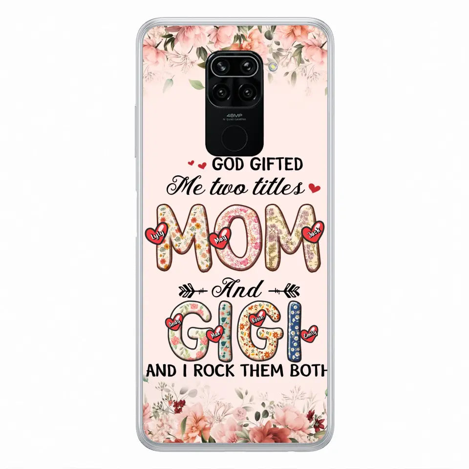 Personalized Grandma Phone Case - Up to 7 Kids & 7 Grandkids - Mother's Day Gift Idea for Grandma/Mom - God Gifted Me Two Titles - Xiaomi/Oppo/Huawei