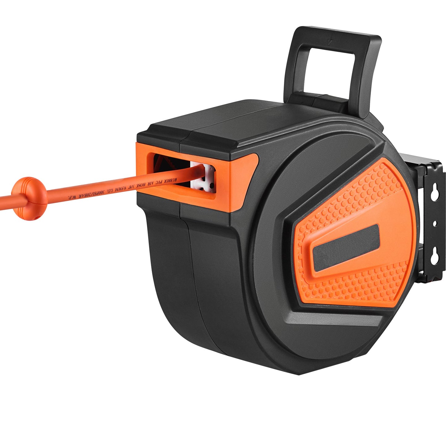 Retractable Air Hose Reel, 3/8 in x 50 ft Hybrid Air Hose