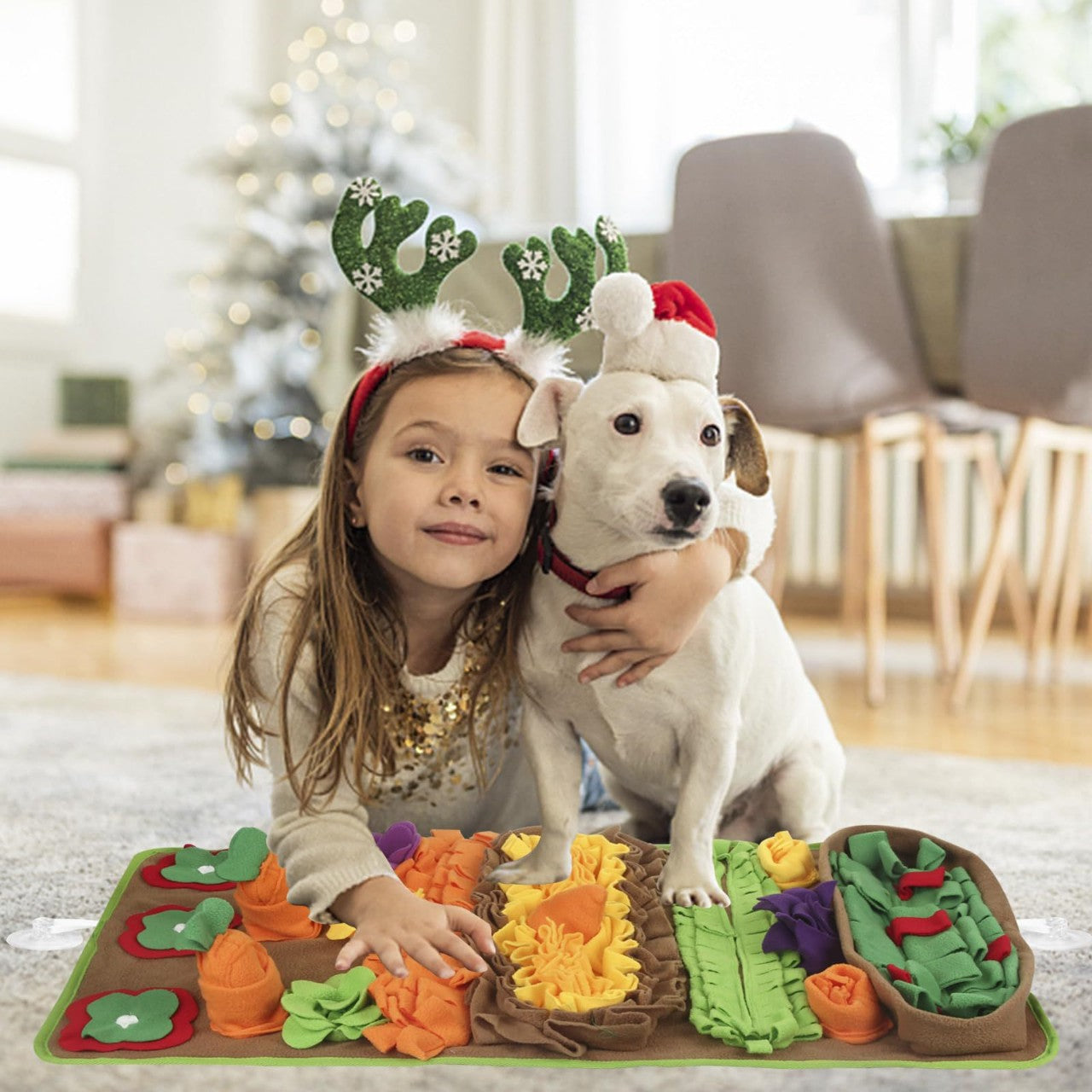 Carrot Snuffle Mat, Interactive Foraging Toy For Dogs