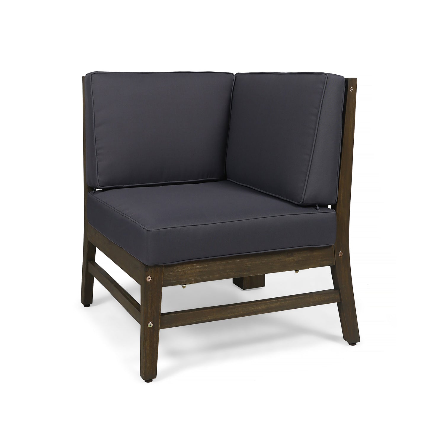Perla 6-Piece Dark Grey Outdoor Sofa Set
