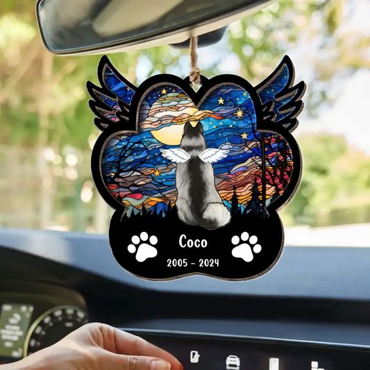Personalized Dog Suncatcher Ornament - Up to 3 Dogs - Father's Day/Mother's Day Gift Idea for Dog Lovers