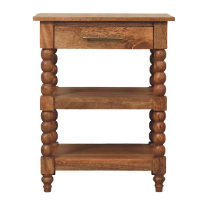 Solid Wood Barley Twist Side Table