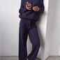 Casual Women Turtleneck Sweater Drawstring Pants