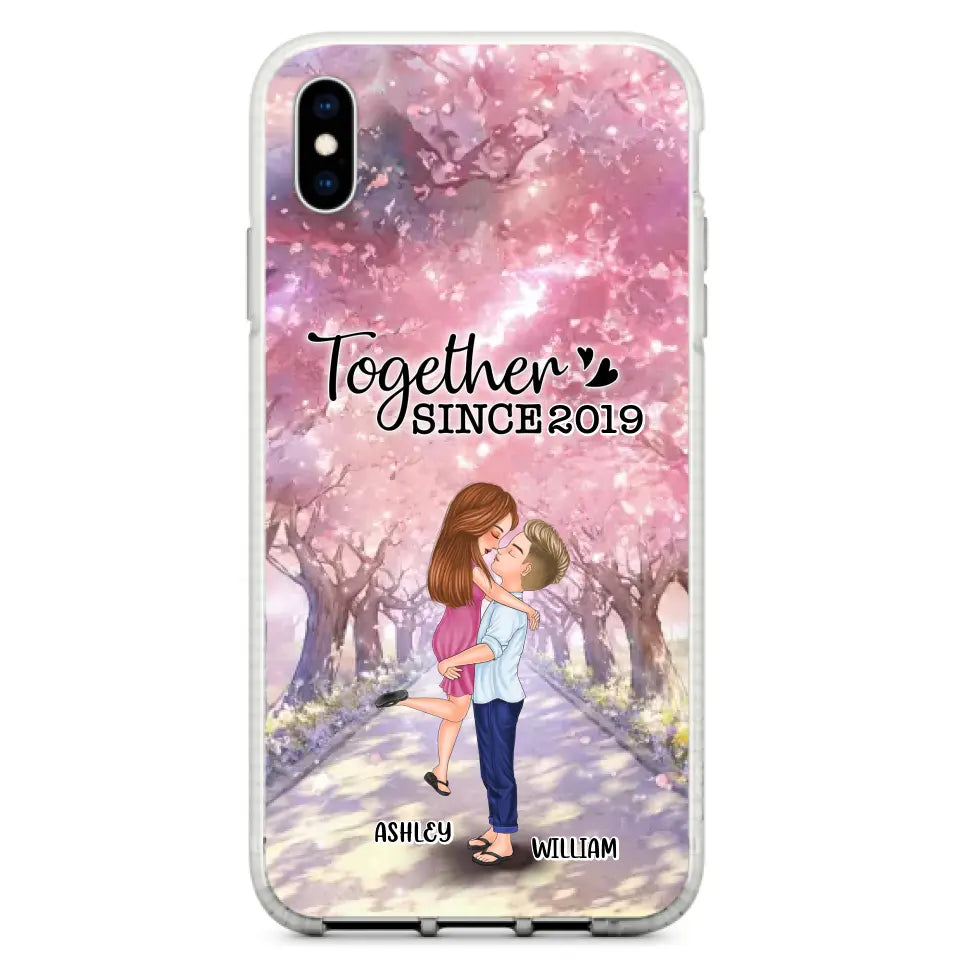 Personalized Couple Phone Case - Wedding/Anniversary Gift Idea for Couple - Together Since 2019 - Case For iPhone/Samsung
