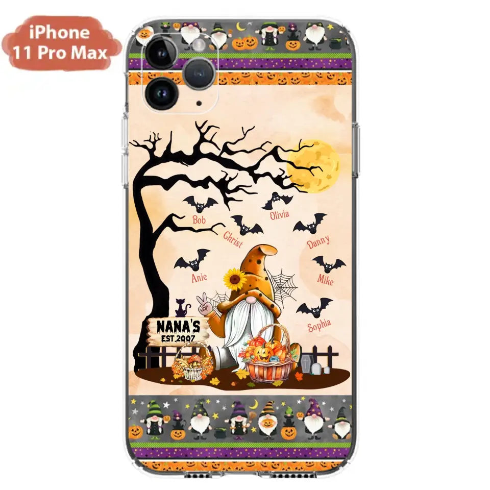 Custom Personalized Boo Grandma Phone Case - Halloween Gift For Grandma - Upto 7 Kids - Case For iPhone/ Samsung
