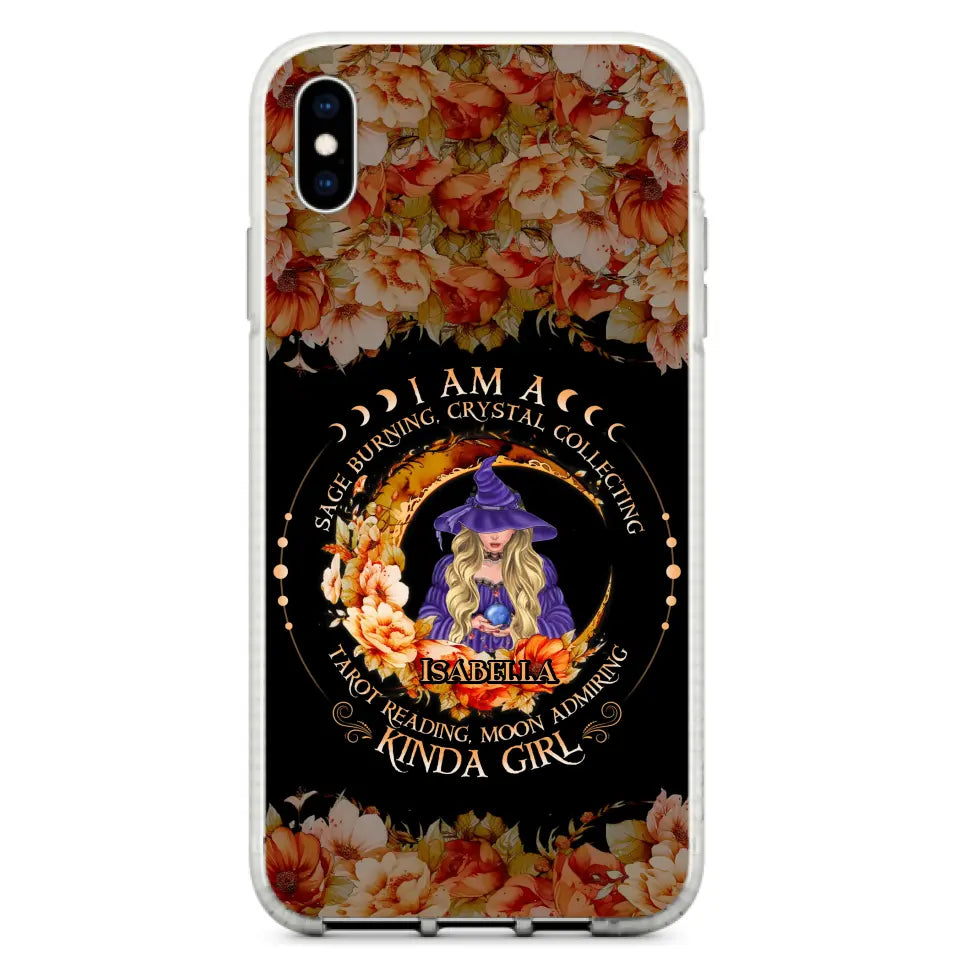 Personalized Witch Phone Case - Gift Idea For Halloween - I Am A Sage Burning, Crystal Collecting, Tarot Reading, Moon Admiring Kinda Girl - Cases For iPhone/Samsung