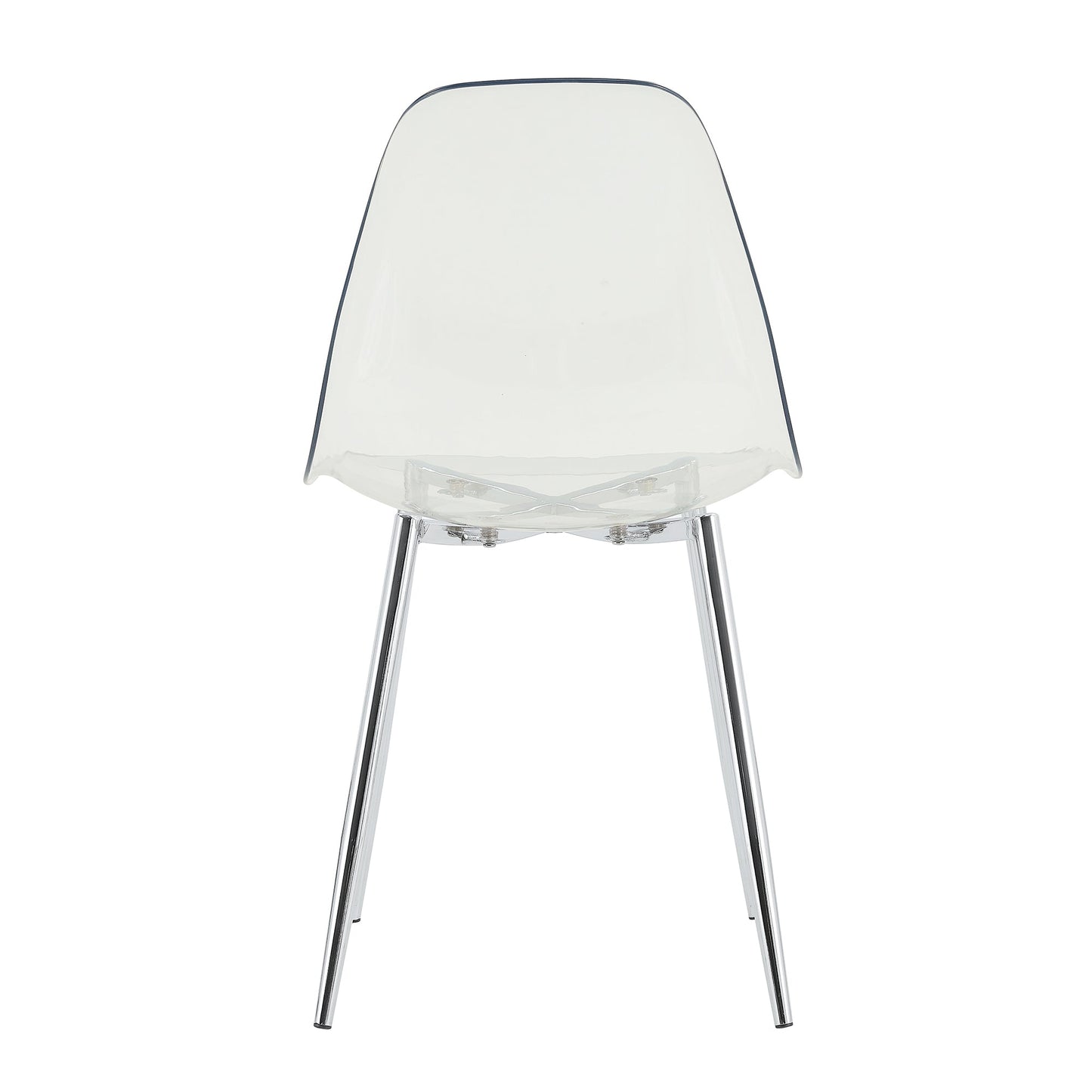 Modern Minimalist Transparent Dining Chair - 6-Piece Set