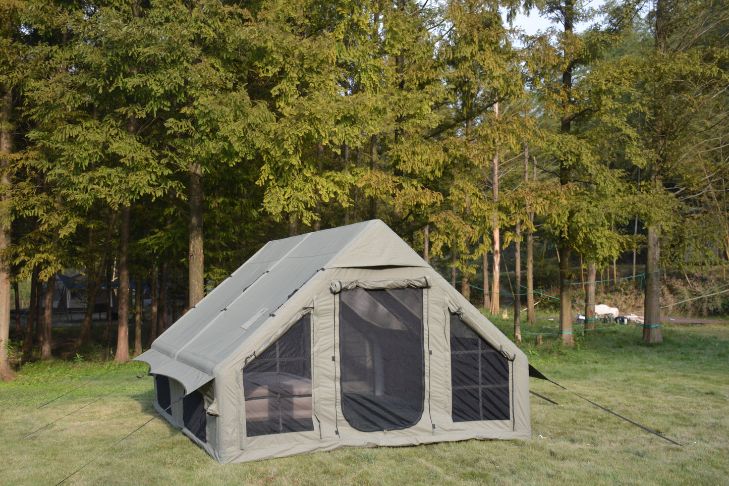 9.8 x 13ft Inflatable Camping Tent with Hand Pump