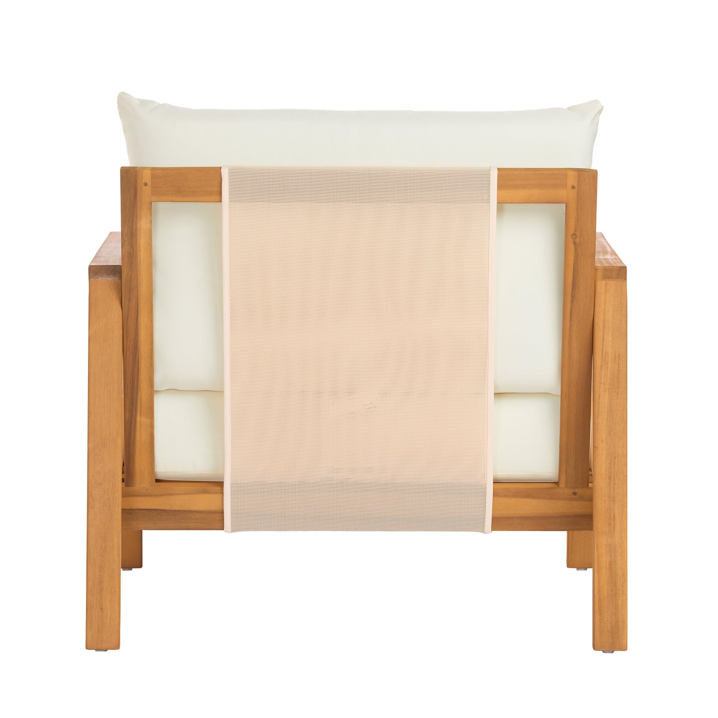 4-Pieces Sofa Set with Cushions Outdoor Loveseat & Coffee Table Set