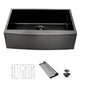 Farmhouse Kitchen Sink, Stainless Steel, Apron Front