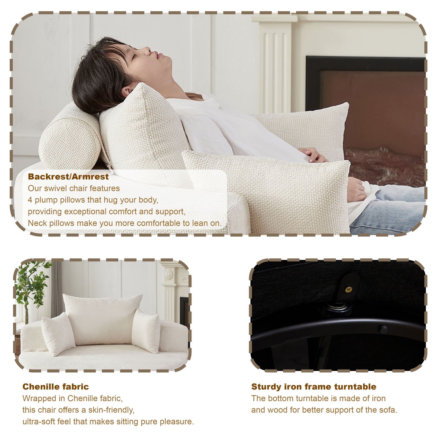 Single Sofa, Sleeper Chair For Living Room