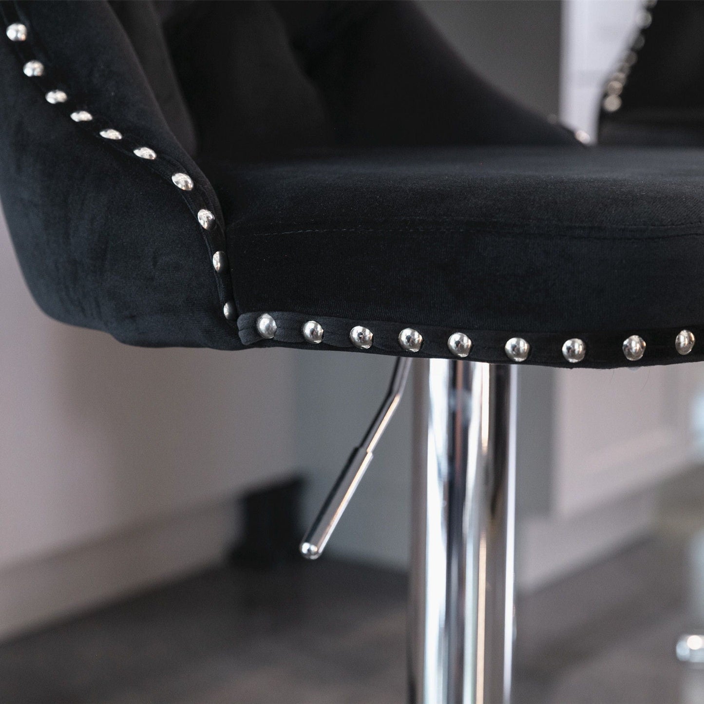 Swivel Adjustable Height Barstools Set of 2