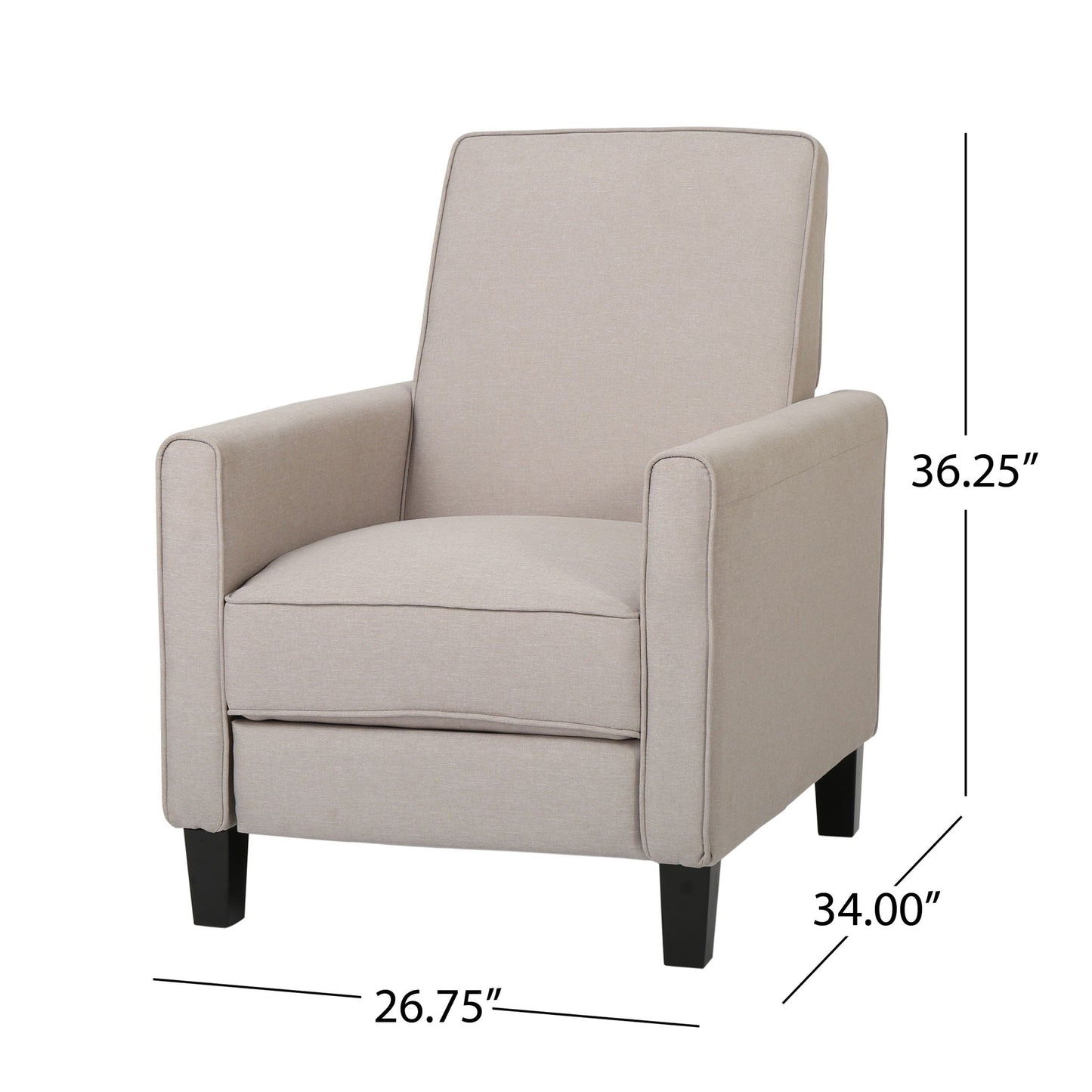 Elegant Push Back Chair for Home